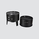 Barbacoa ahumadora cilindrica portatil parrillera