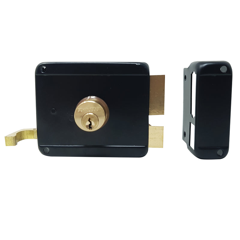 Cerradura de sobreponer puerta metalica para lado derecho . Con 3 llaves.