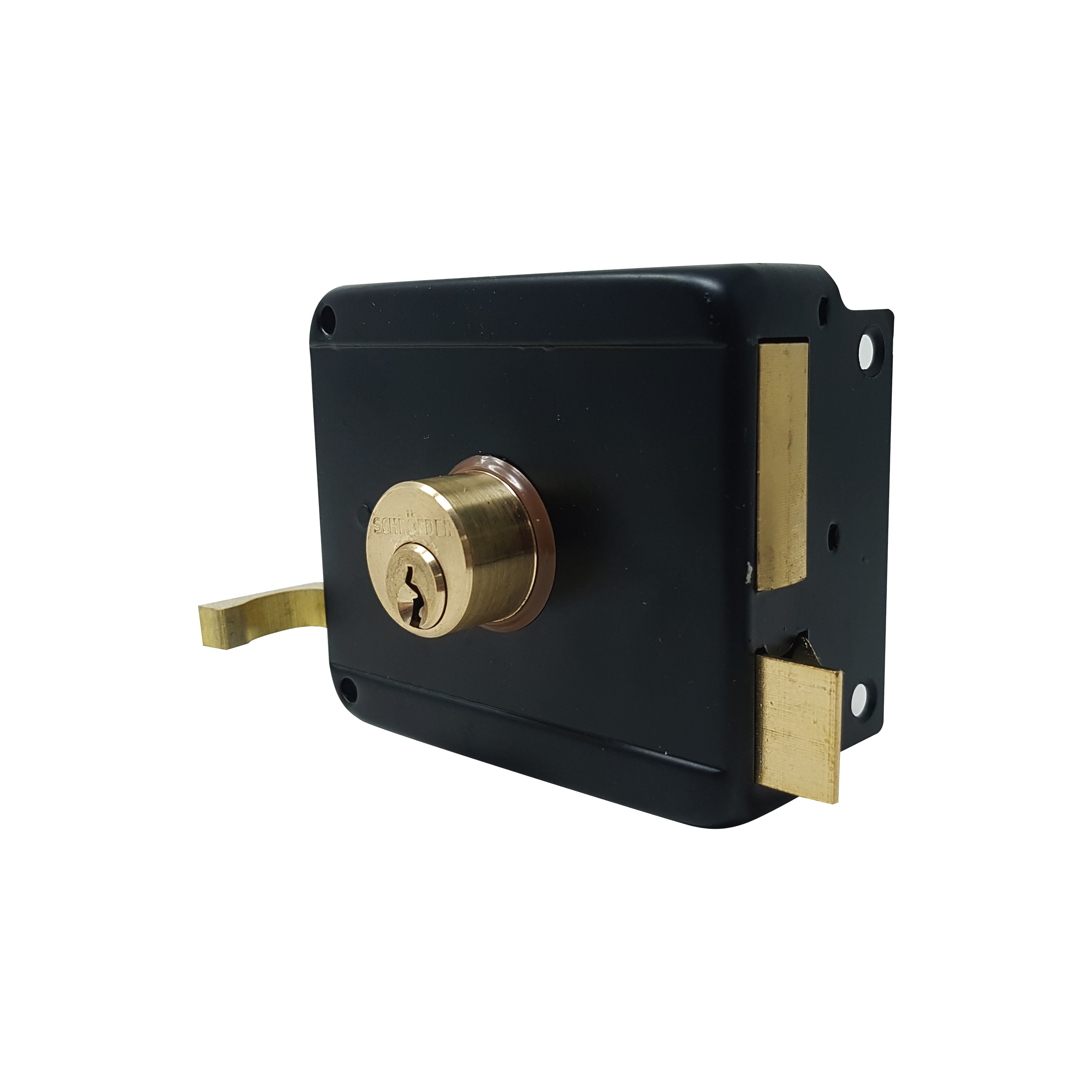 Cerradura de sobreponer puerta metalica para lado derecho . Con 3 llaves.