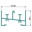 Marco Inferior Ventana VC . Espesor 1.27 mm Largo 5.85 mts. Acabado Lacado Blanco VC122
