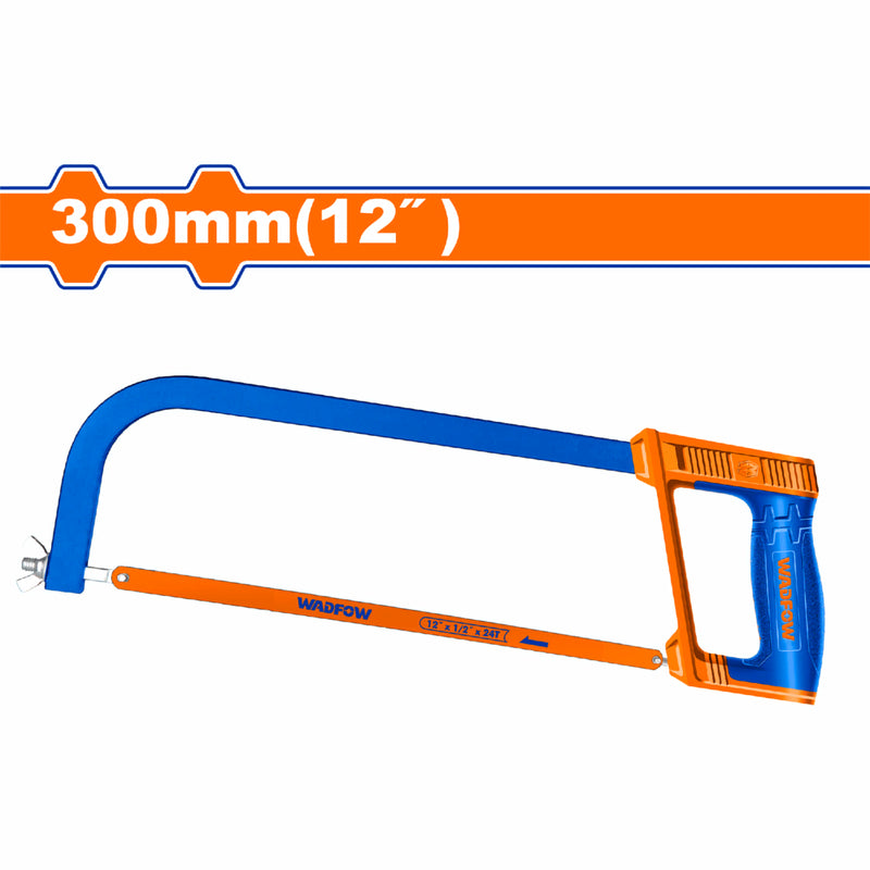 Segueta Industrial mango ajustable 12" para trabajo pesado. Incluye 1 hoja de sierra.