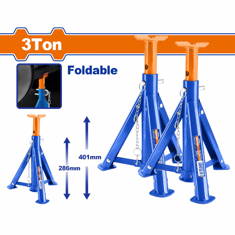 Gato de Soporte 3 Ton. Alt. Min: 286mm. Alt. Max: 401mm. Se Vende en Par. Jack stand