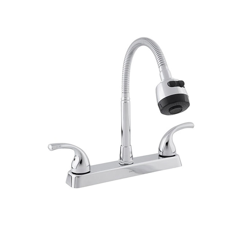 Llave mezcladora ABS ecológica de 8" para fregadores CUELLO MOVIL