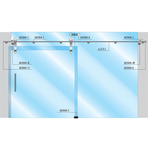 Conector de Muro para sostener tubo.