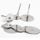 Juego de 6 Pcs Discos Corte HSS + Mandril para MotorTool o Dremel