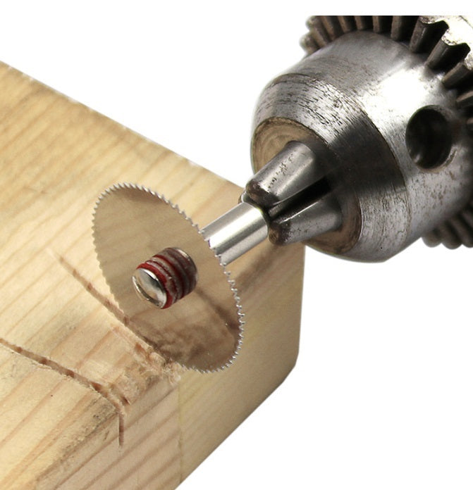 Juego de 6 Pcs Discos Corte HSS + Mandril para MotorTool o Dremel