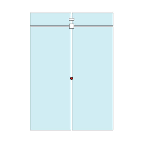 Boton Nivelador de fachadas.Brillante.Dia38mm.p/vidrio 10-12mm.Separacion 6.35mm