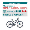 Mini compresor de llantas inalámbrico 20V  No incluye bateria ni cargador.