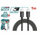 Cable USB tipo C a tipo C Longitud. 1m. Ideal para dispositivos. TPTAL