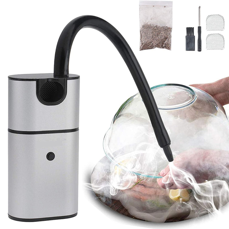 Pistola portátil para ahumar alimentos y cocteles. No incluye baterias