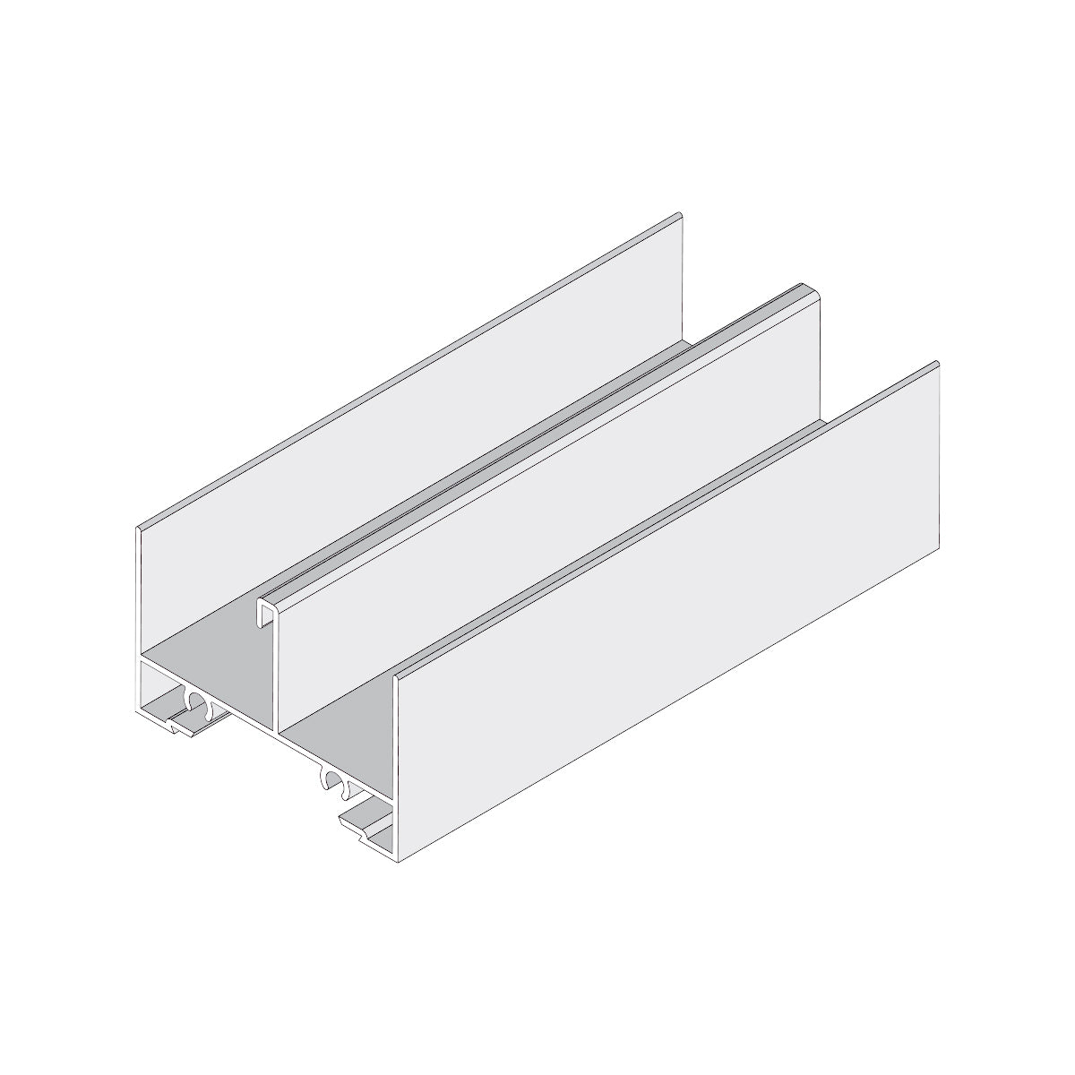 Marco Superior Ventana VC . Espesor 1.27 mm Largo 5.85 mts. Acabado Lacado Blanco VC124