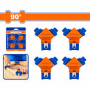 Prensas Abrazadera Esquinera 90° para esquinas. Cuerpo de Nylon. Set de 4 abrazaderas.