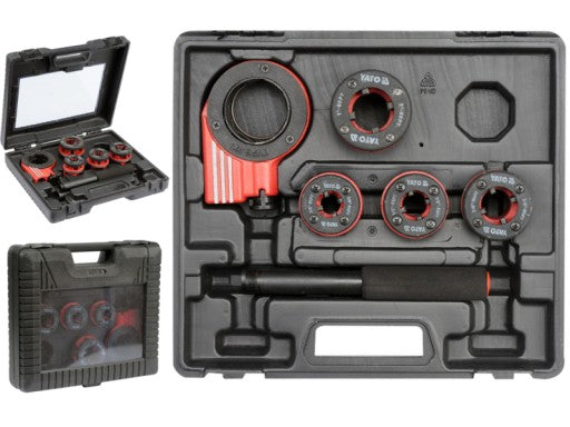 Terrajas Para Tubos Con Ratchet De 4 Piezas rosca BSPT :3/8", 1/2", 3/4", 1"