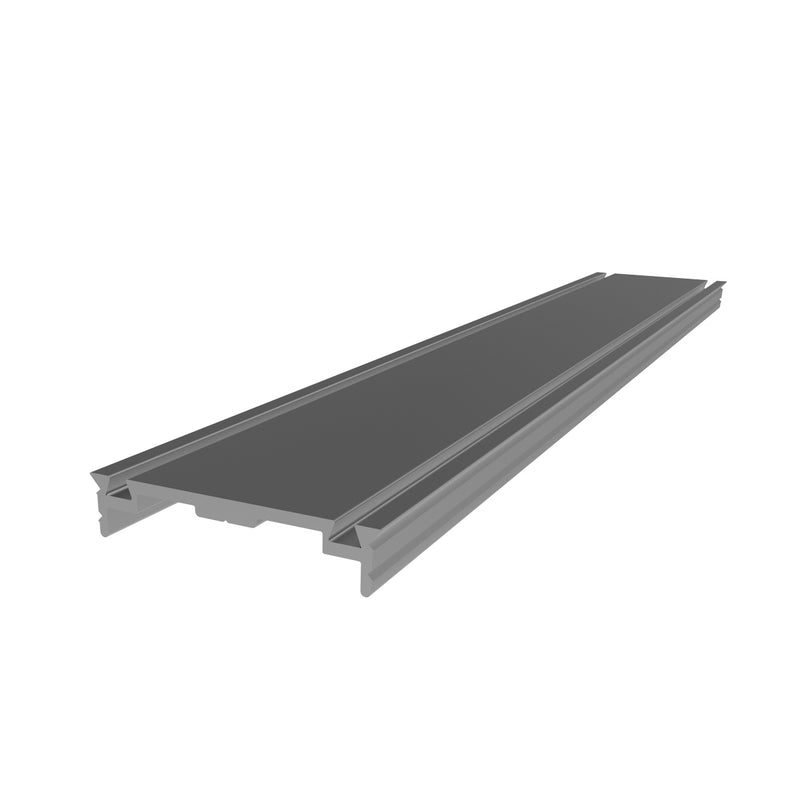 PF-107 Tapa Presora Muro Cortina Perfil Visto. Espesor 2.0 mm. Largo 5.85 mts. Acabado Natural.