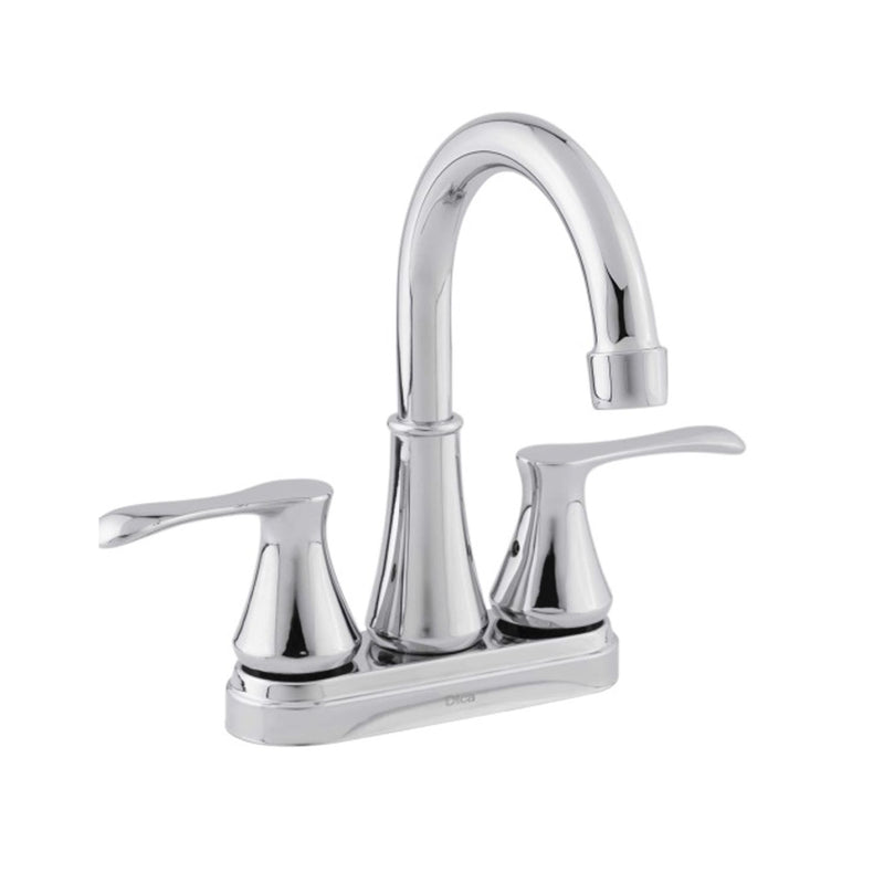 Llave mezcladora ecológica de 4" para lavamanos tipo bar con cubierta y manerales