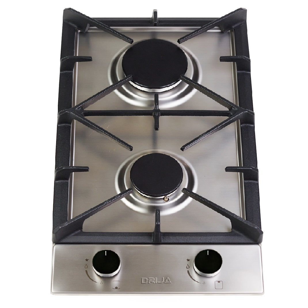 Estufa empotrable a gas Milan 30. Color Inox.