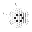 Rollo de cable 7x7. Diametro 5 mm. 100 metros de largo. Acero inoxidable AISI 316 Marino.