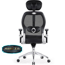 Silla ejecutiva de oficina Mesh Top Quality Alta con Posa cabezas acolchado. Modelo C.E.O