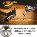 Herramienta de chaflán para desbarbar barras roscadas roscas adaptable a taladros.