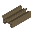 Marco Inferior Ventana VC mosquitero. Espesor 1.27 mm Largo 5.85 mts. Acabado Anod Bronce VC122