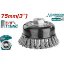 Disco De Alambre 3" Con Rosca 5/8" 11 UNC. Diámetro Alambre 0.5mm.