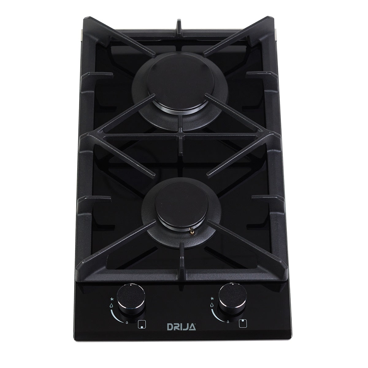 Estufa empotrable a gas Toscana 30. Color negro.