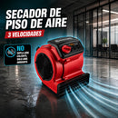 Secador de Piso de Aire. Blower de 3 Velocidades para Secado Rápido."NO sopla aire caliente, solo aire ambiente"