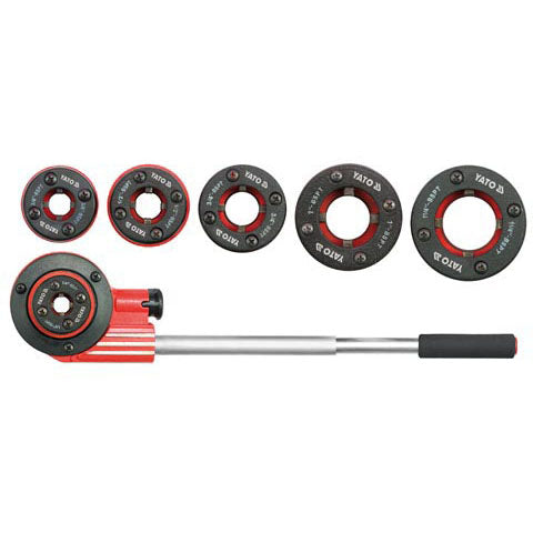 Terrajas Para roscar Tubos de acero Con Ratchet De 6 Piezas rosca BSPT
