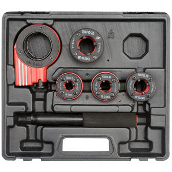 Terrajas Para roscar Tubos de acero Con Ratchet De 6 Piezas rosca BSPT