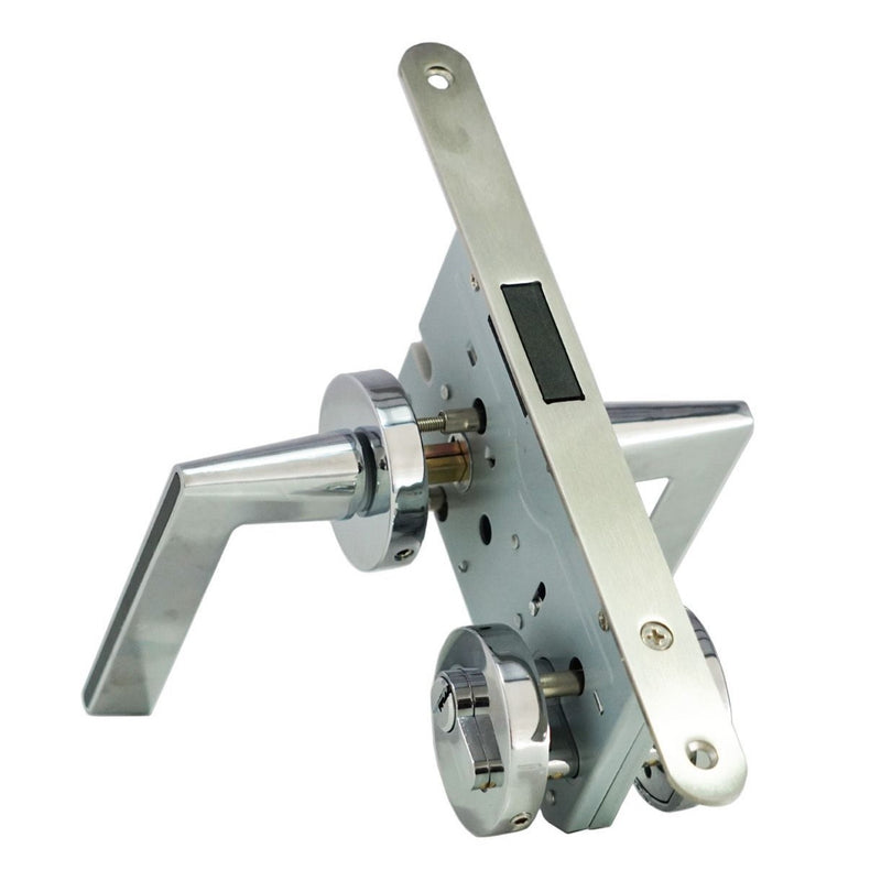 Puerta WPC 45mm madera interior Fresno 70x215cm incluye marco completo y herrajes altisima calidad y resistencia