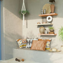 Repisas de pared 60 cm Largo x 23.5 cm Ancho x 38 mm Espesor (1 1/2") color Madera