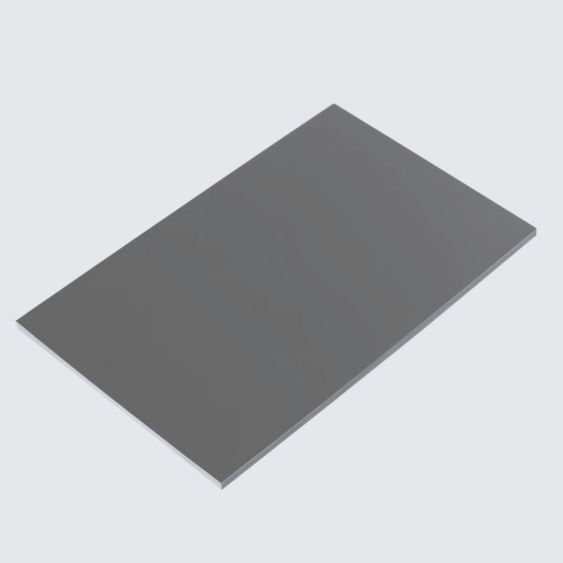 Lámina de Aluminio Compuesto ACM 4mm PVDF 1.22x2.44m (4x8pies) Panel Revestimiento Exterior de Alta Calidad Color Gris ratón B015