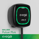 Cargador de pared para vehículos eléctricos, 9.6 KW 208V/240V 40 Amp. Evergo Wallbox