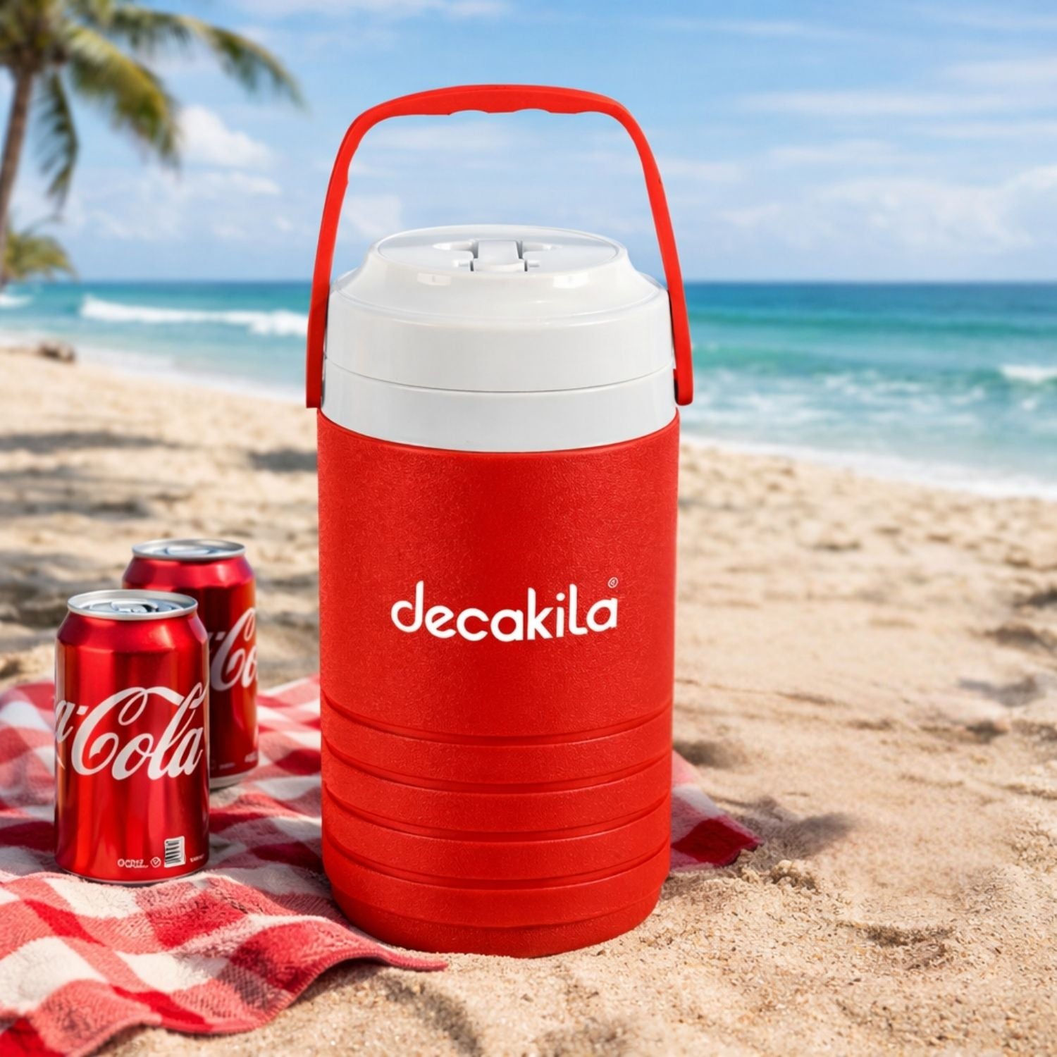 Termo cooler para agua de 2.5L (0.66 gal) Frio 36 horas. 15x15x28.1 cm Termo de Agua Deportivo
