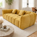 Sofá empacado al vacio Memory Foam de alta densidad 220X98X70cm Color Yellow 14