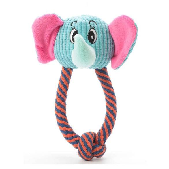 Juguete Para Perro Con Sonido. Peluche De Elefante. Tamaño 18Cm.