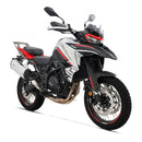 Benelli TRK702X 698cc Color Blanco  Motor de 2 cilindros, 4 tiempos, 8 válvulas, refrigerado por líquido, DOHC.