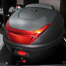 Baúl para Motocicleta Capacidad 34 lt Color Negro con espaldar