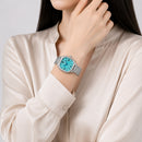 Naviforce Reloj Analógico Plateado con Correa de Acero Inoxidable, Diámetro de 31 mm, Cristal Mineral Endurecido y Resistencia al Agua 3 ATM.