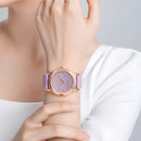Naviforce Reloj Analógico Rosado con Detalles Rose Gold y Correa de Silicona, Diámetro de 36 mm, Cristal Mineral Endurecido y Resistencia al Agua 3 ATM.