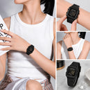 Naviforce Reloj Digital Negro con Correa de Silicona, Diámetro de 34 mm, Cristal Acrílico HD y Resistencia al Agua 5 ATM.