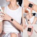 Naviforce Reloj Digital Rosado con Correa de Silicona, Diámetro de 34 mm, Cristal Acrílico HD y Resistencia al Agua 5 ATM.