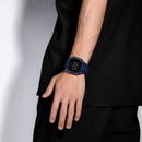 Naviforce Reloj Digital Azul con Correa de Silicona, Diámetro de 46 mm, Cristal Acrílico HD y Resistencia al Agua 5 ATM.