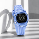 Naviforce Reloj Digital Azul con Correa de Silicona, Diámetro de 36 mm, Cristal Acrílico HD y Resistencia al Agua 5 ATM.