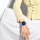 Naviforce Reloj Digital Azul con Correa de Silicona, Diámetro de 36 mm, Cristal Acrílico HD y Resistencia al Agua 5 ATM.