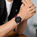 Naviforce Reloj Digital Rojo con Correa de Silicona, Diámetro de 48 mm, Cristal Acrílico HD y Resistencia al Agua 5 ATM.