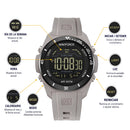 Naviforce Reloj Digital Gris, Correa de Silicona, Diámetro de 41 mm y Resistencia al Agua 5 ATM.