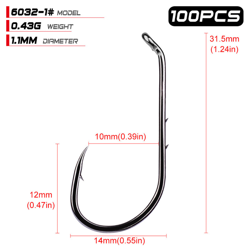 Anzuelos triples de acero al carbono Caja (100 Uds). HeavyDuty