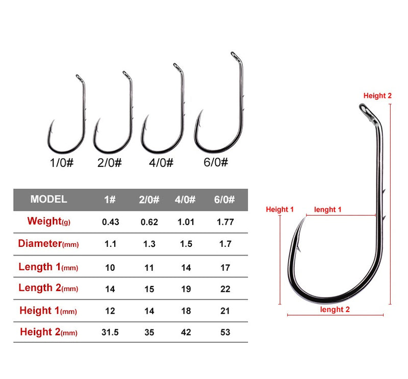 Anzuelos triples de acero al carbono Caja (100 Uds). HeavyDuty