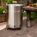 Barril Ahumador Acero Inoxidable 304 Portátil Asador Para Parrilladas Y Barbacoas. Mediano. 16" 40x40x50cm 8 - 10 Libras Aprox.